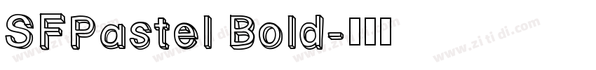 SFPastel Bold字体转换